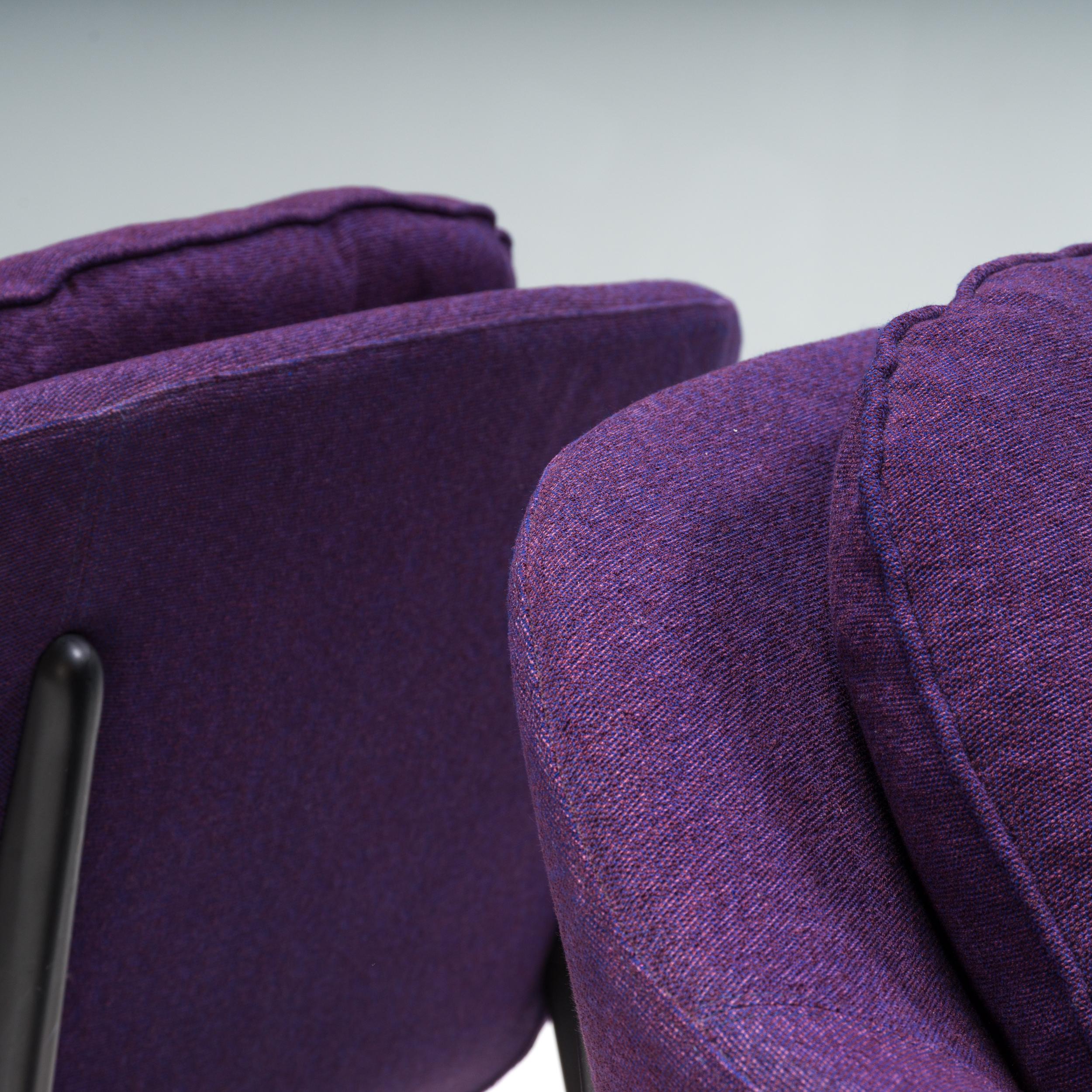 Fabric Cassina by Jaime Hayon Vico Purple Armchairs, Set of 2 For Sale
