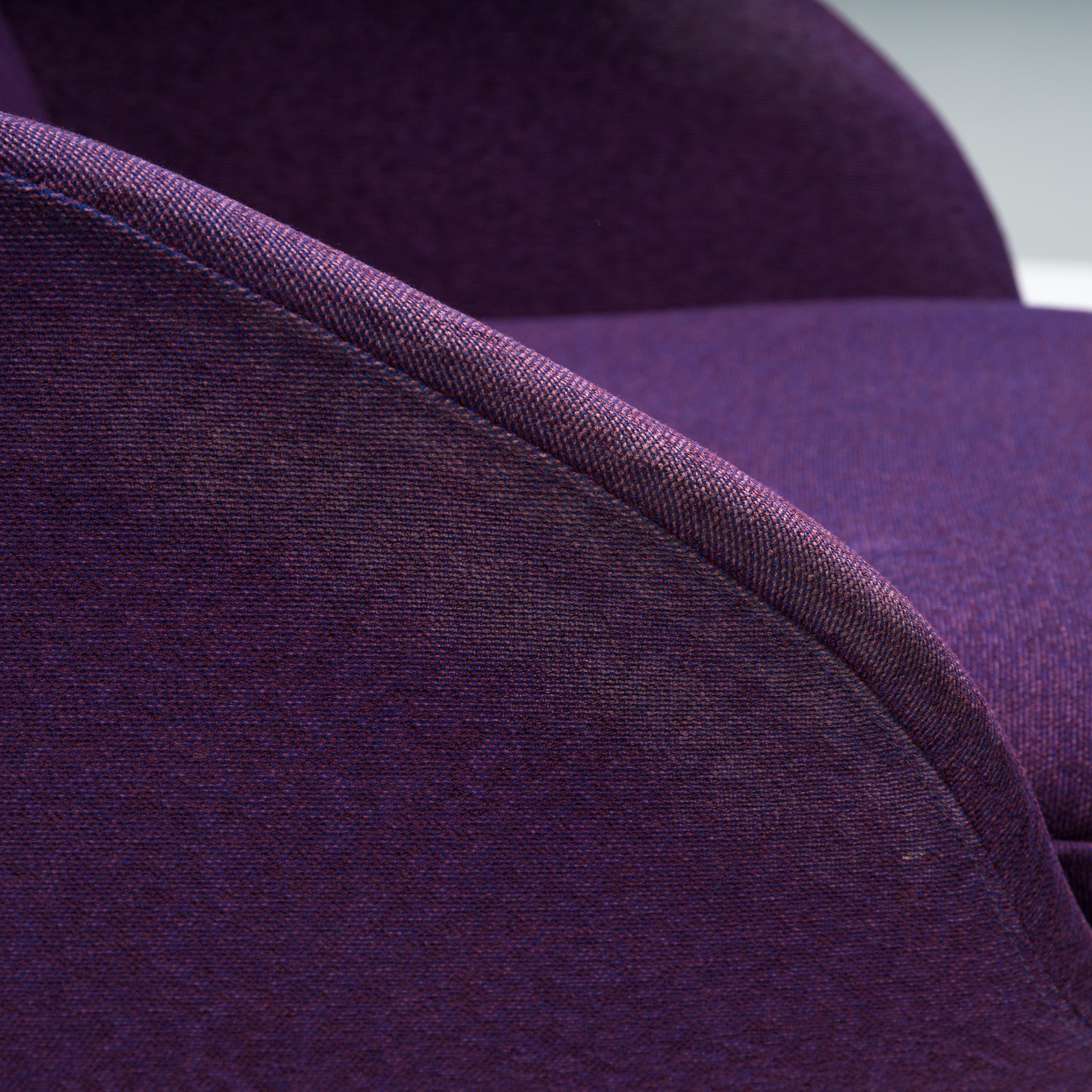 Fauteuils Cassina de Jaime Hayon Vico violets, lot de 2 3