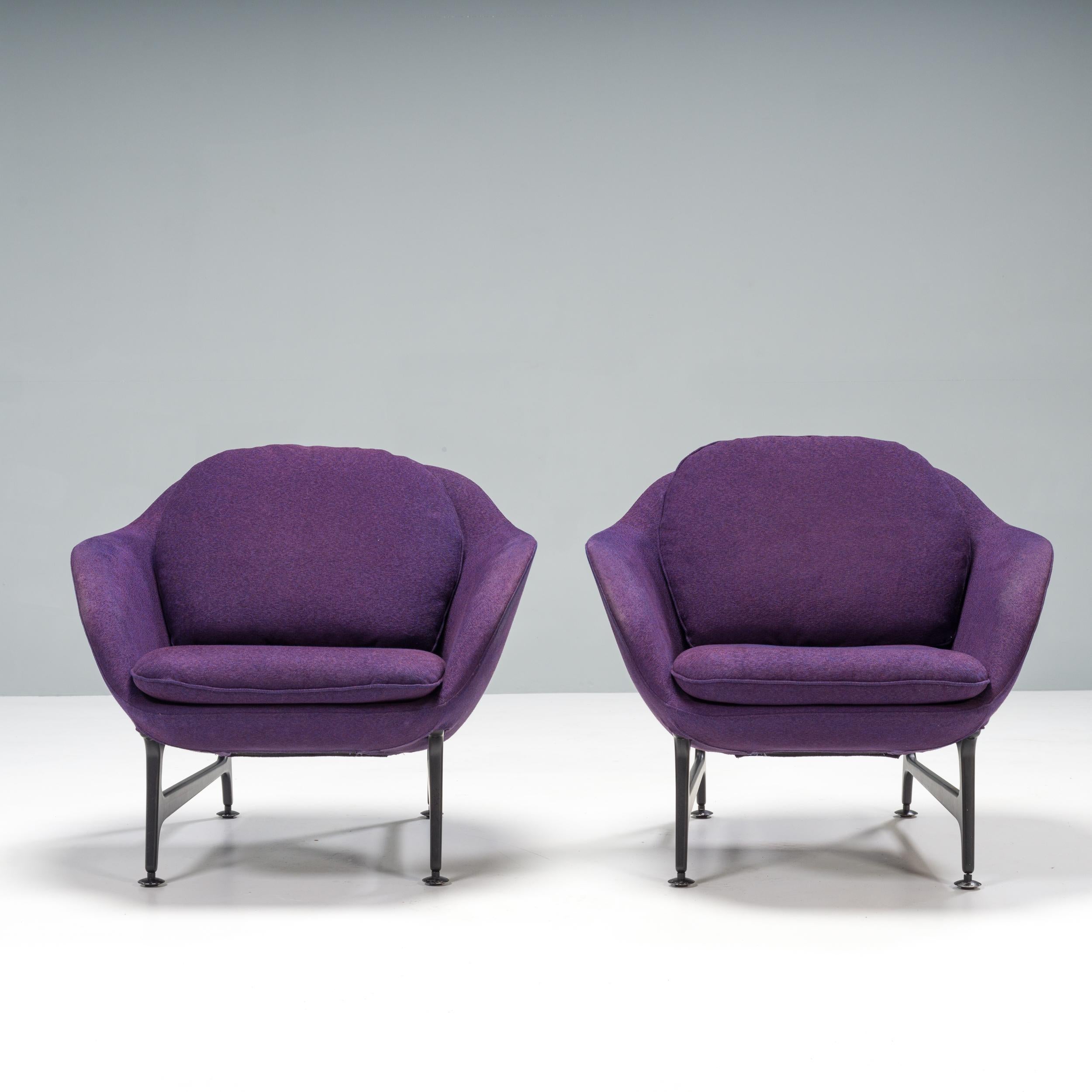 Canapé et fauteuils Cassina de Jaime Hayon Vico violets, ensemble de 3 pièces État moyen - En vente à London, GB