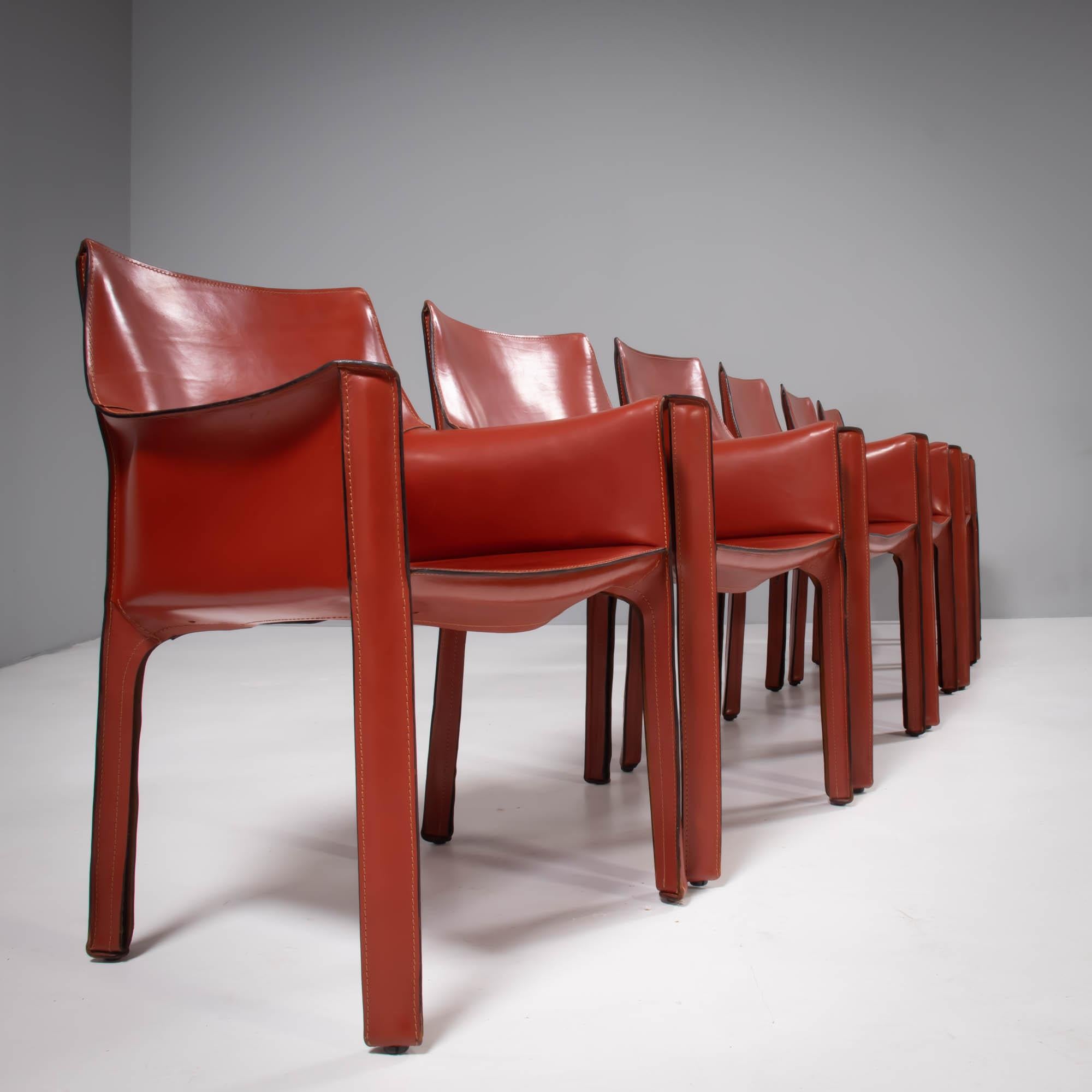 Originally designed by Mario Bellini in 1977, the Cab chair has since become a signature piece in the Cassina collection.

Inspired by the way skin fits over a skeleton, the Cab chair features an internal steel structure which is fully upholstered