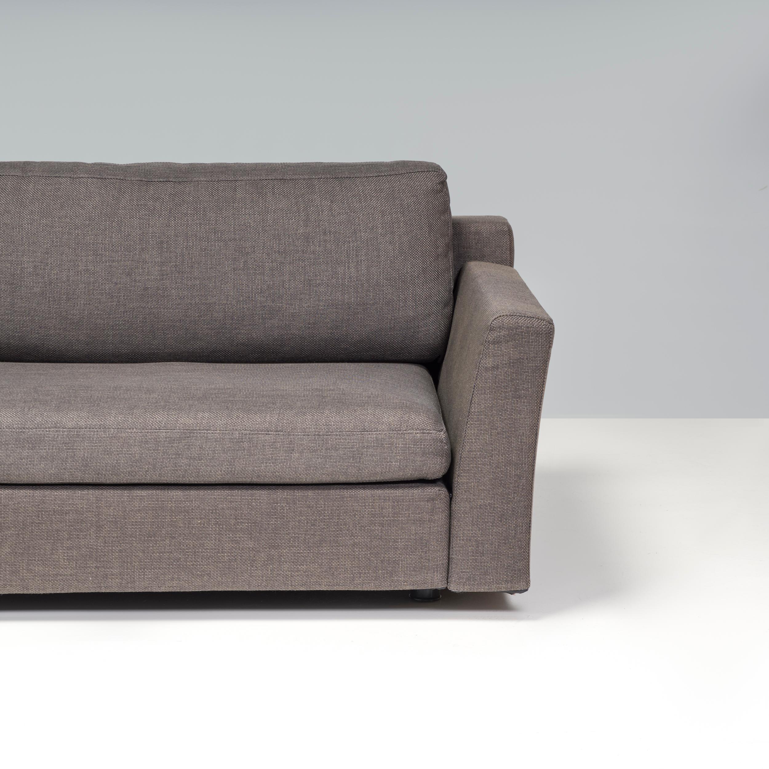 Cassina by Philippe Starck Grey Fabric Mister 4 Seater Sofa In Good Condition For Sale In London, GB