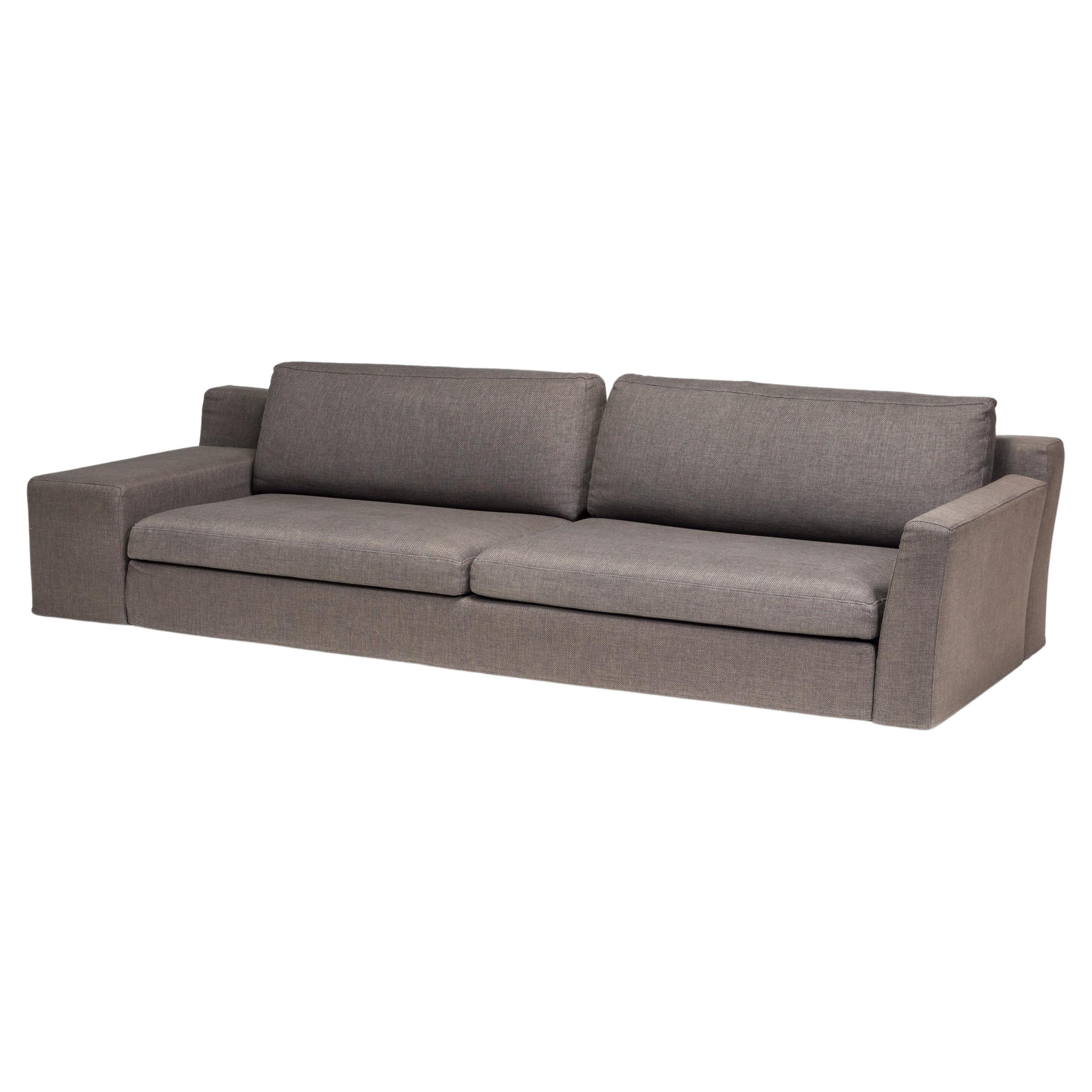 Cassina by Philippe Starck Grey Fabric Mister 4 Seater Sofa For Sale