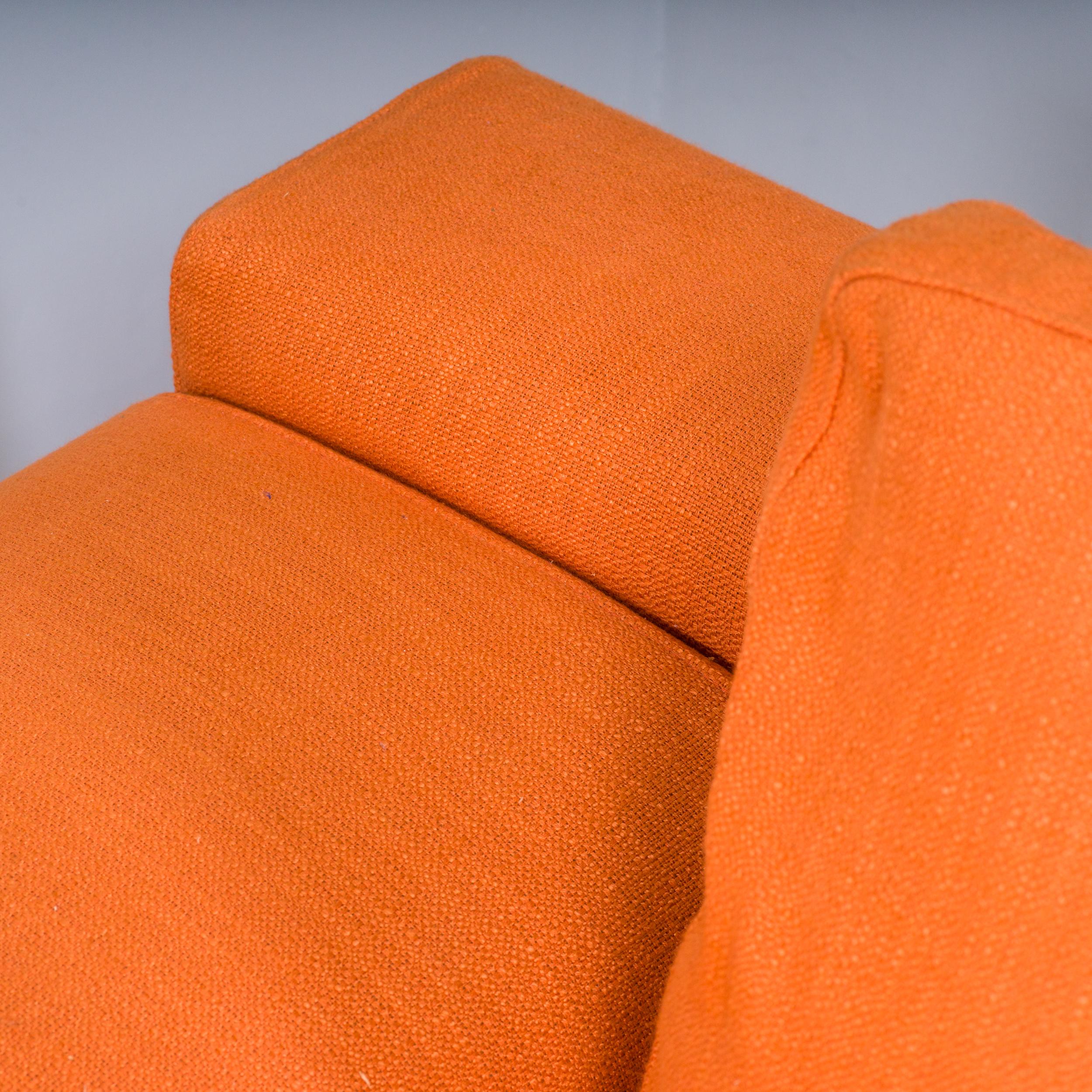 Cassina by Piero Lissoni Orange Mex Cube Sectional Sofa, Set of 4 4