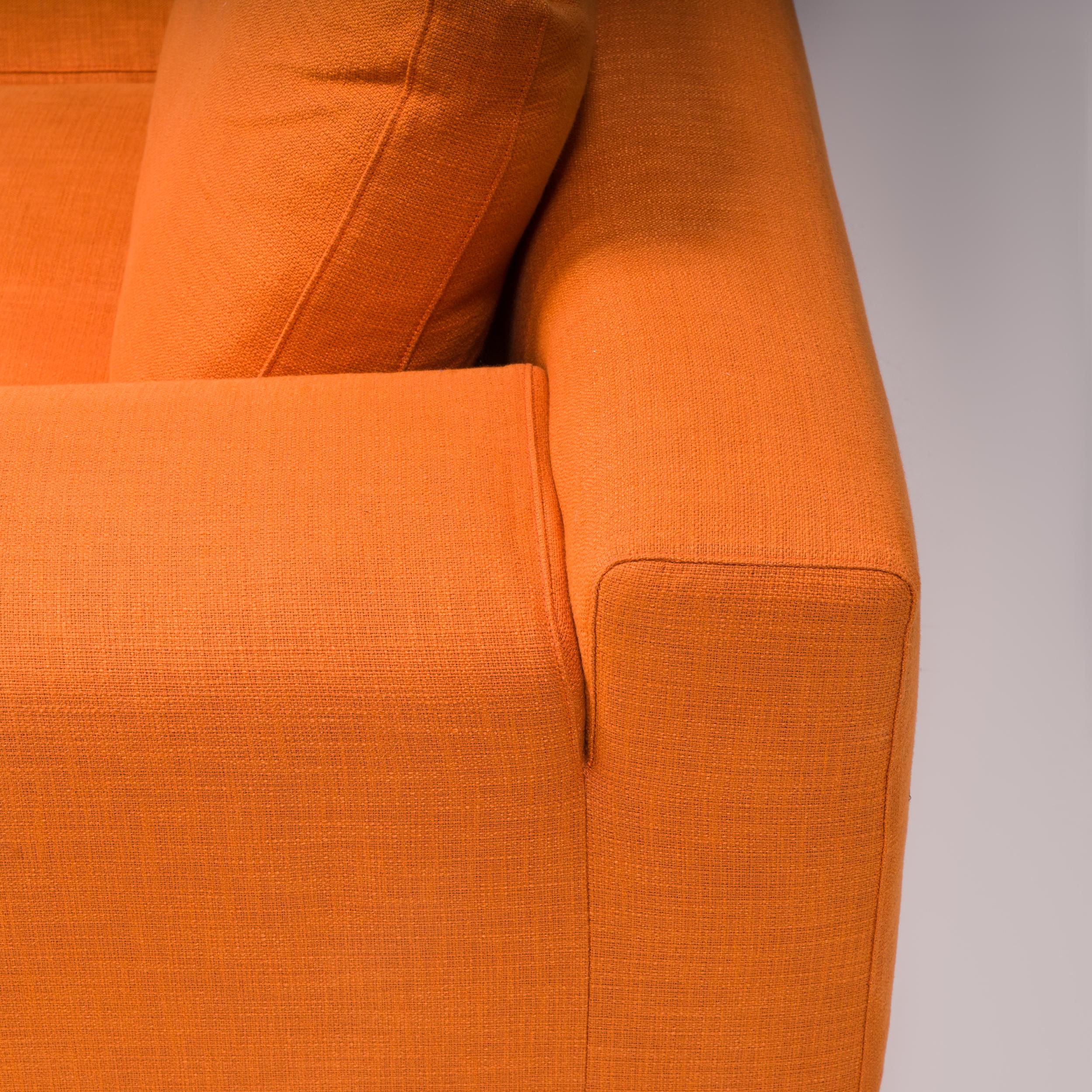 Cassina by Piero Lissoni Orange Mex Cube Sectional Sofa, Set of 4 5