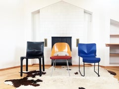 Chaise Cassina Cab 412 de Mario Bellini en cuir noir - une chaise