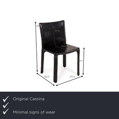 Cassina Cab 412 Leather Chair Black Dining Room