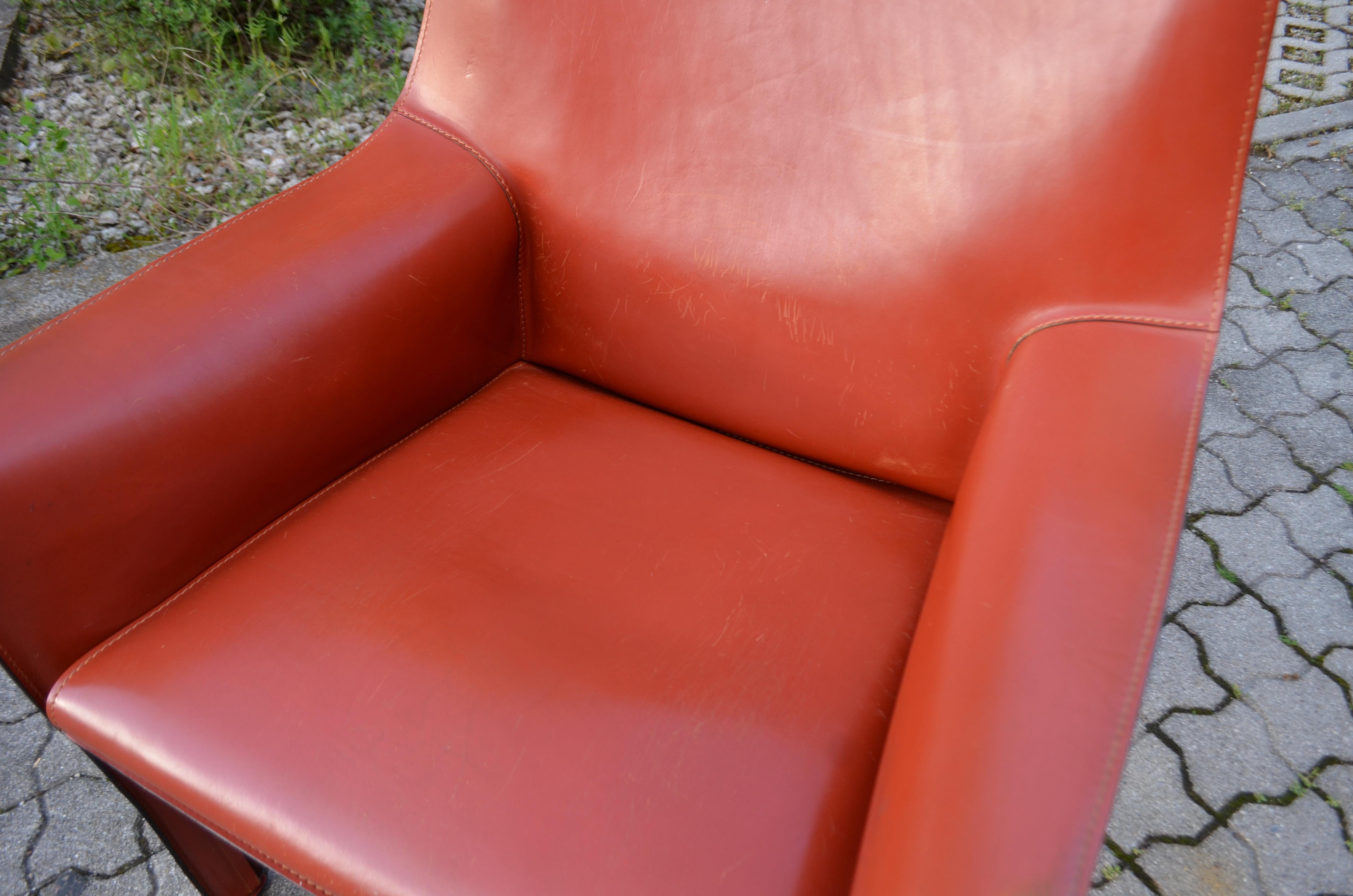 china red swivel chair