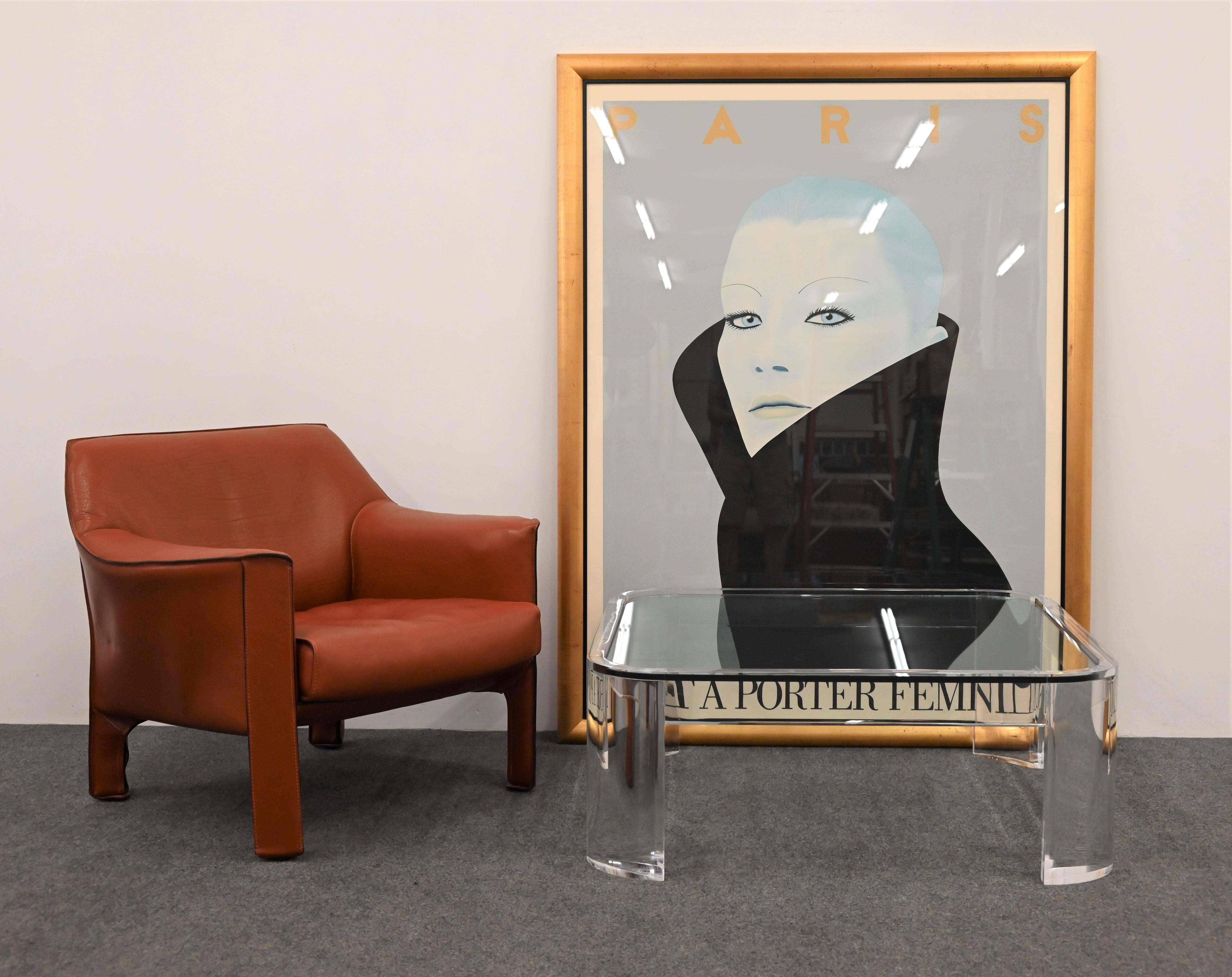 Cassina Cab Chair 415 Designed by Mario Bellini, No Longer in Production 8