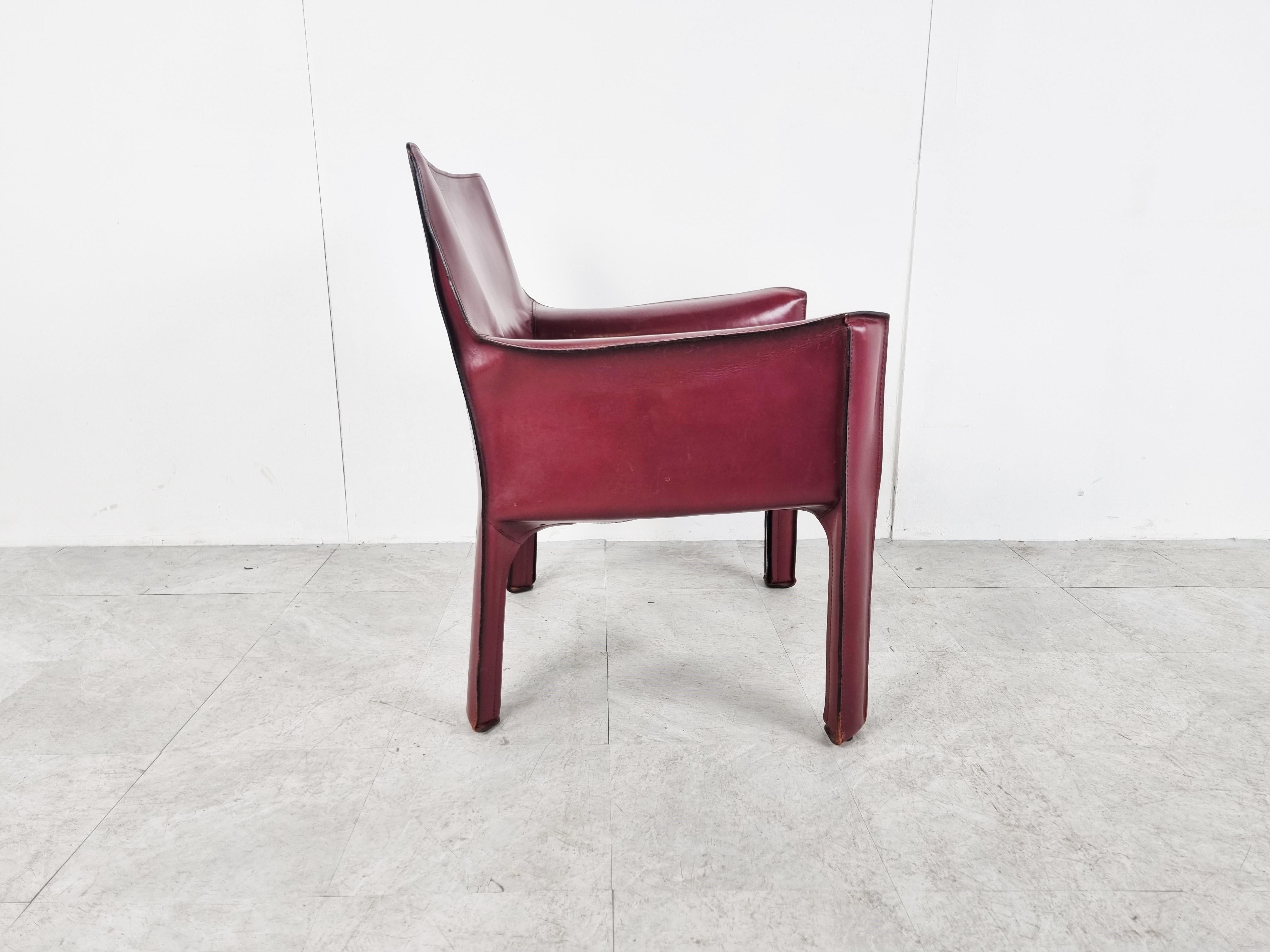 Cassina Cab Lounge Chair, 1970s In Good Condition In Leuven, Vlaams Gewest