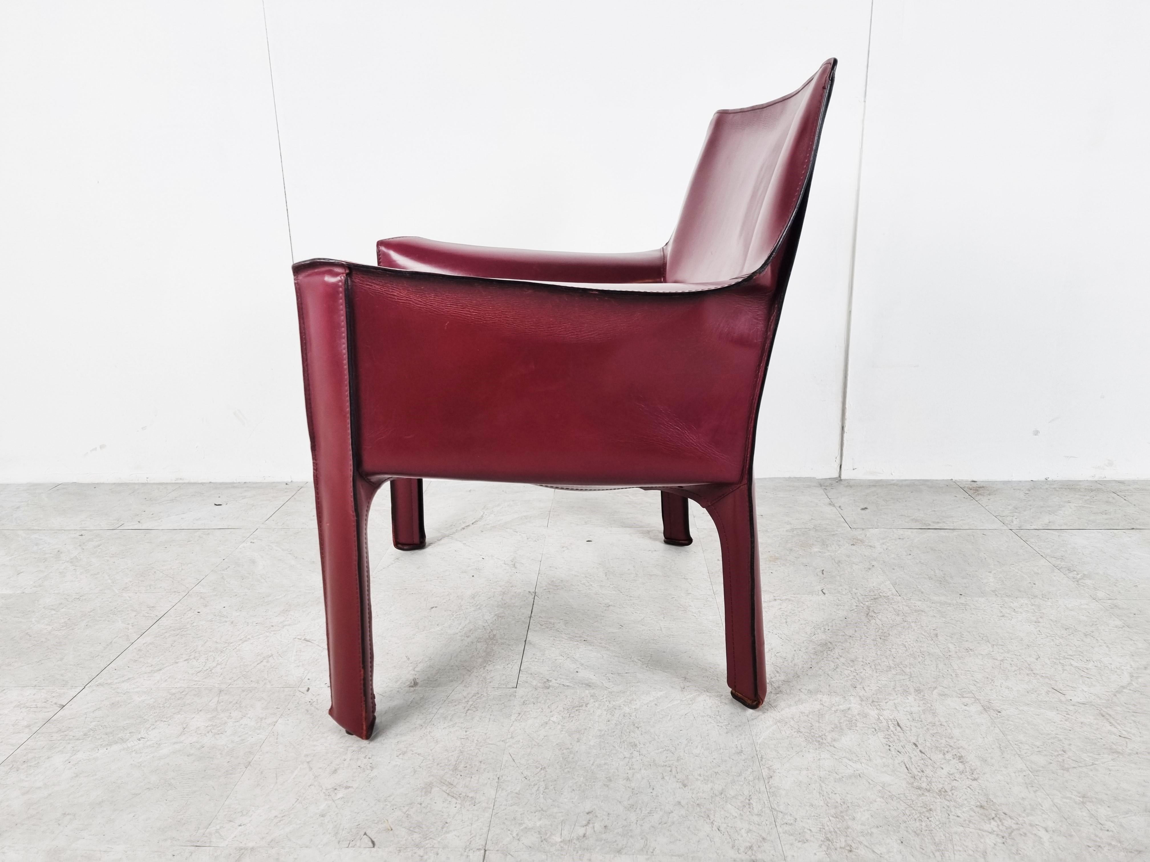 Late 20th Century Cassina Cab Lounge Chair, 1970s