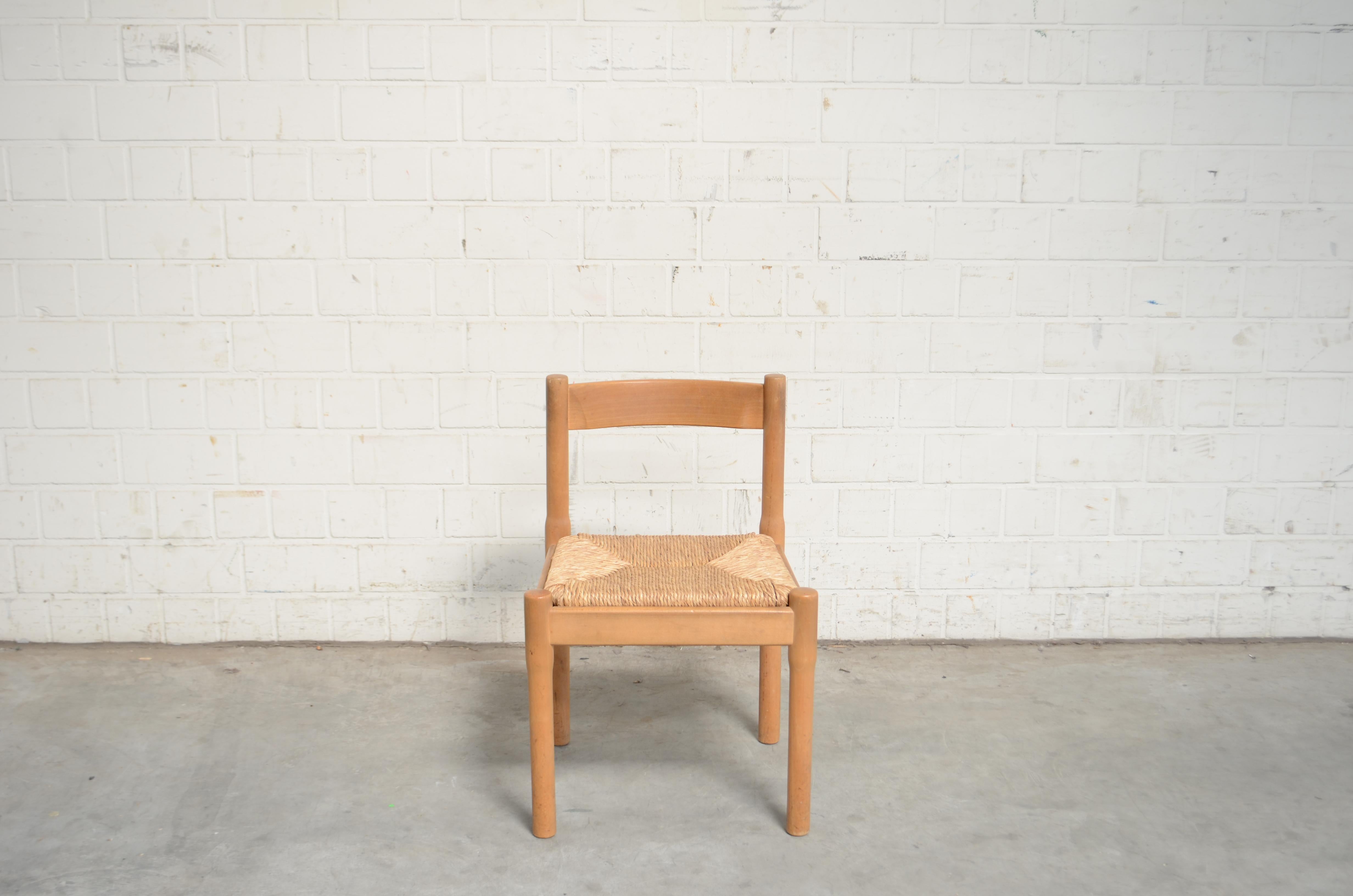 Italian Cassina Carimate Chair by Vico Magistretti, Set of 4