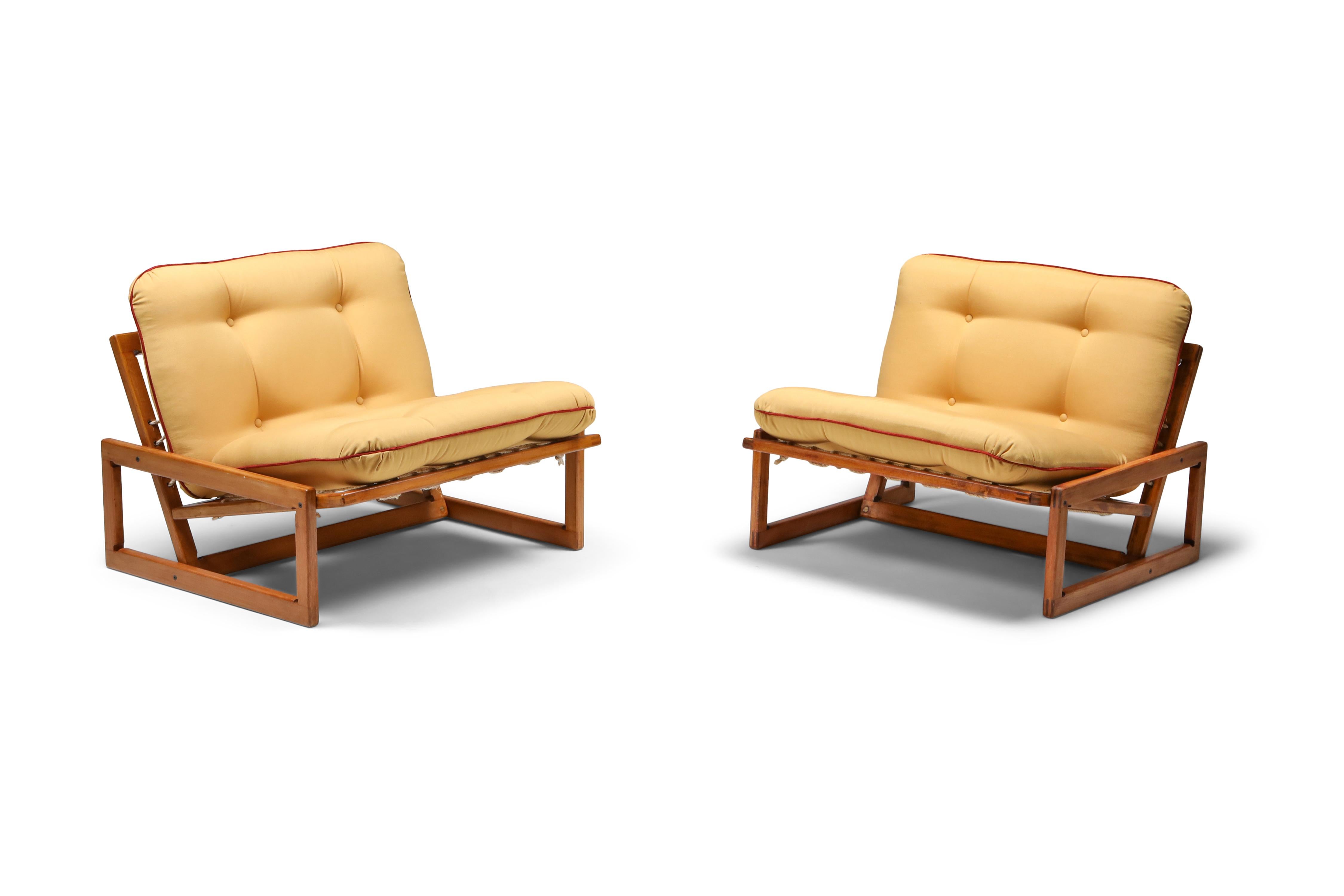 Mid-20th Century Cassina 'Carlotta' Lounge Chairs by Afra and Tobia Scarpa