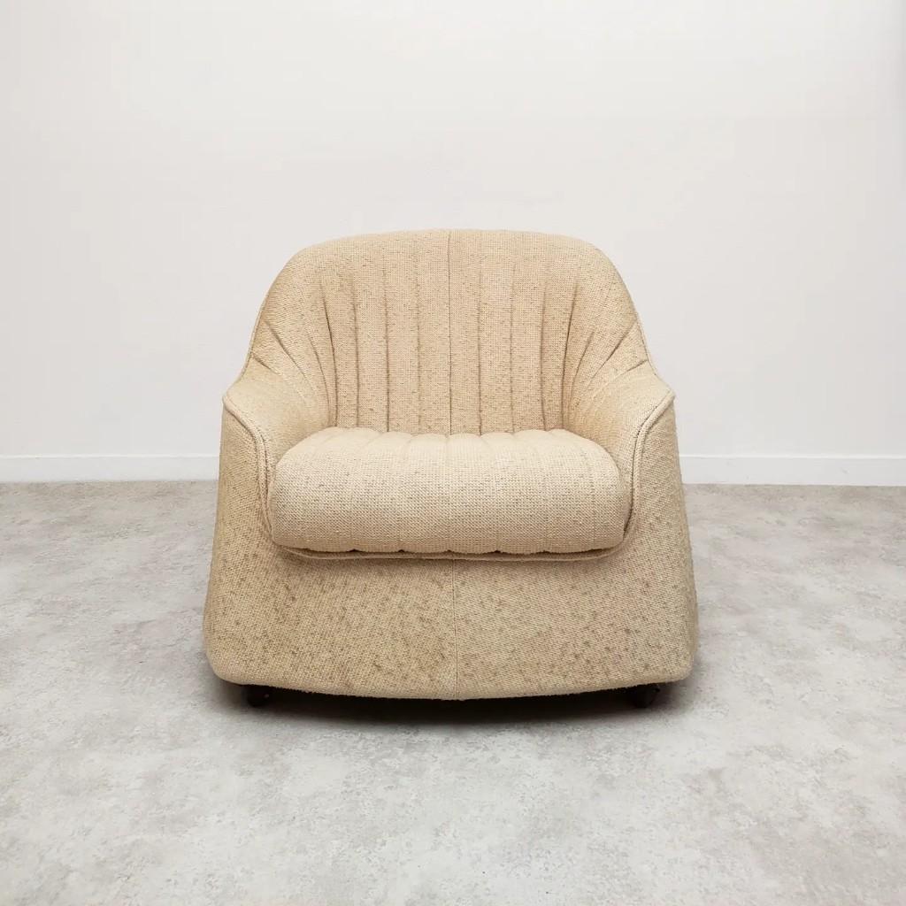 Mid-Century moderno Sedia da club Cassina Ciprea di Afra & Tobia Scarpa, Italia 1969 in vendita