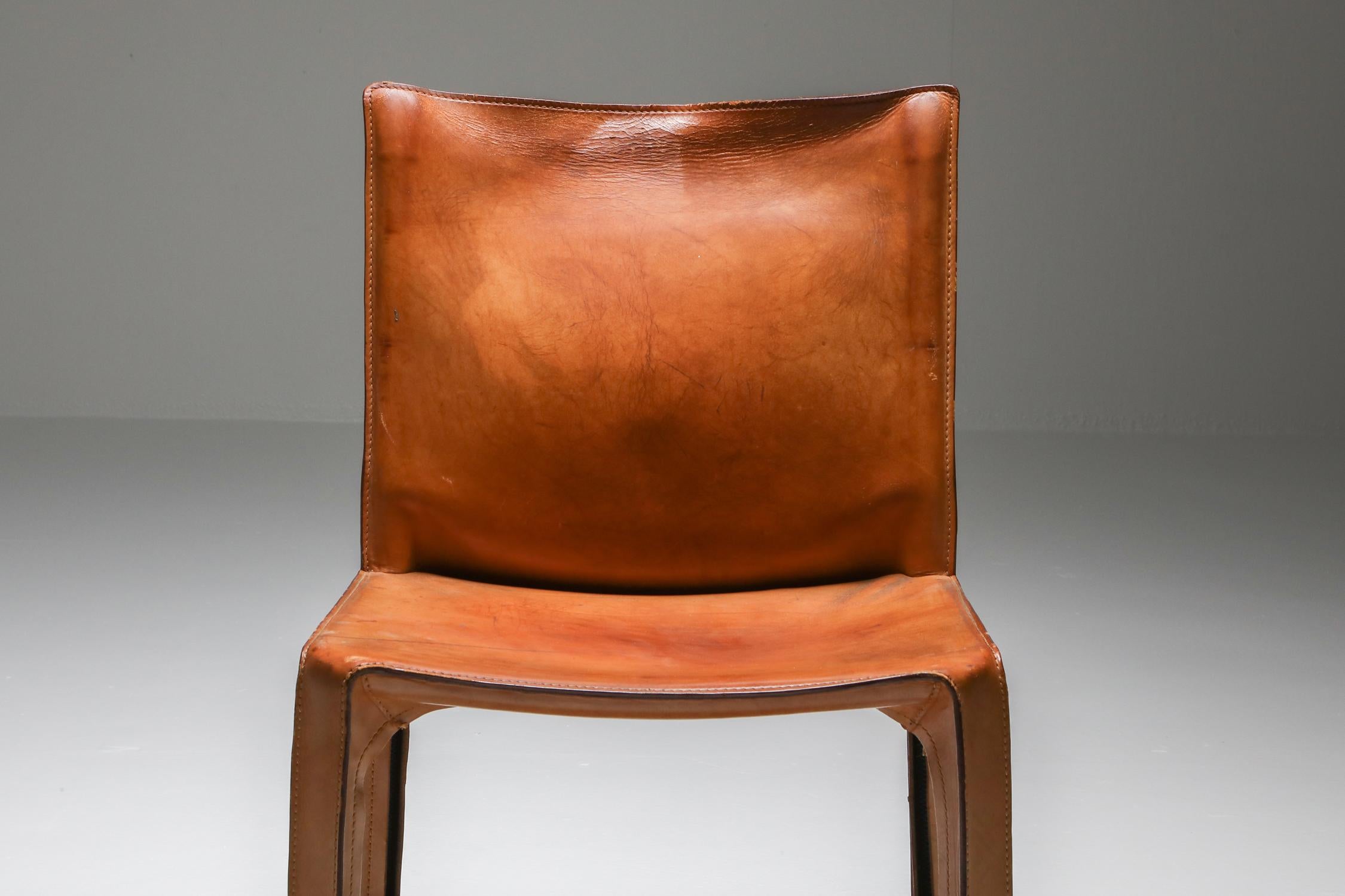 Cassina Cognac CAB Chairs 1
