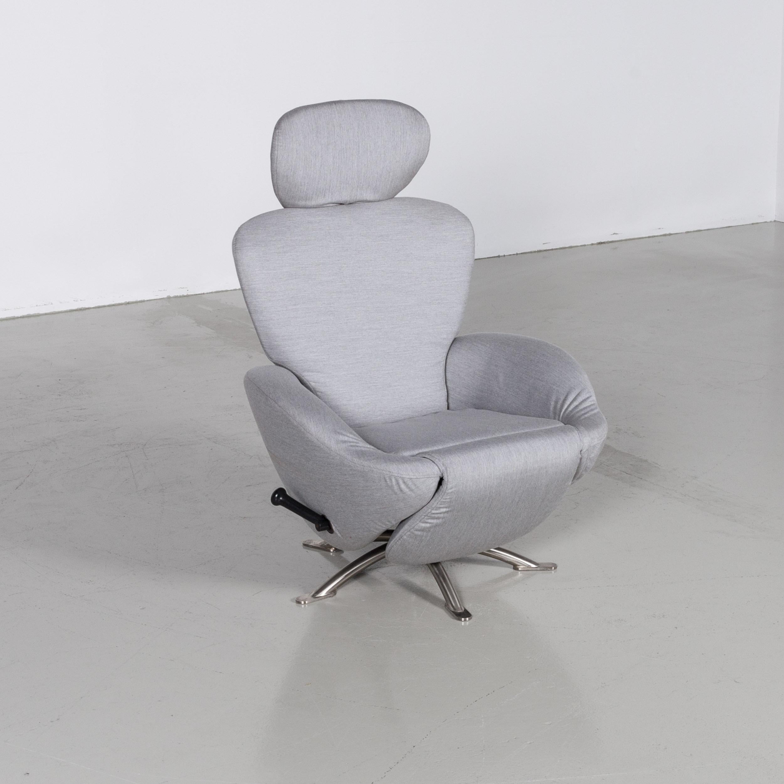 Bauhaus Cassina Dodo Grey fabric Armchair Chair Relax by Toshiyuki Kita For Sale