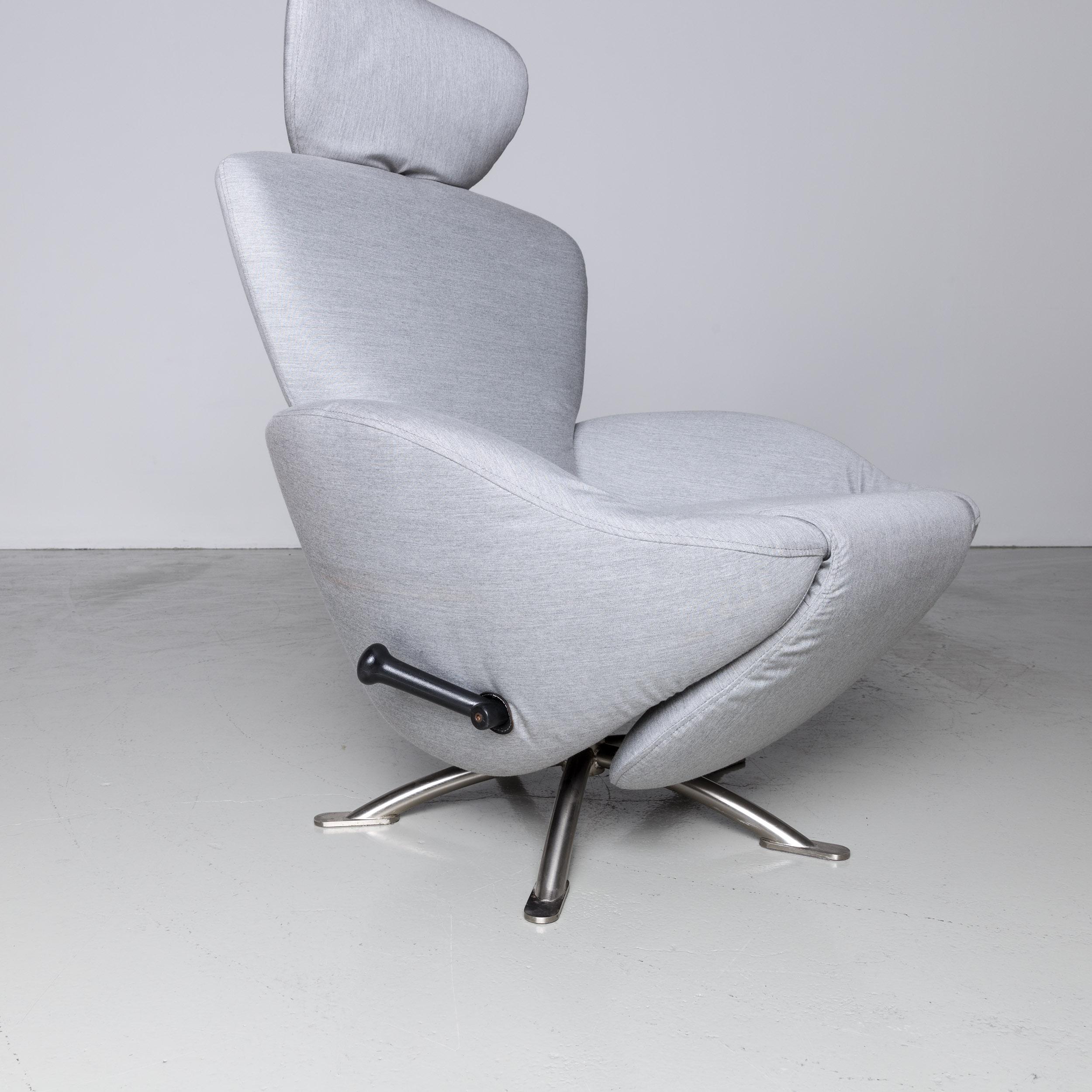 Contemporary Cassina Dodo Grey fabric Armchair Chair Relax by Toshiyuki Kita For Sale