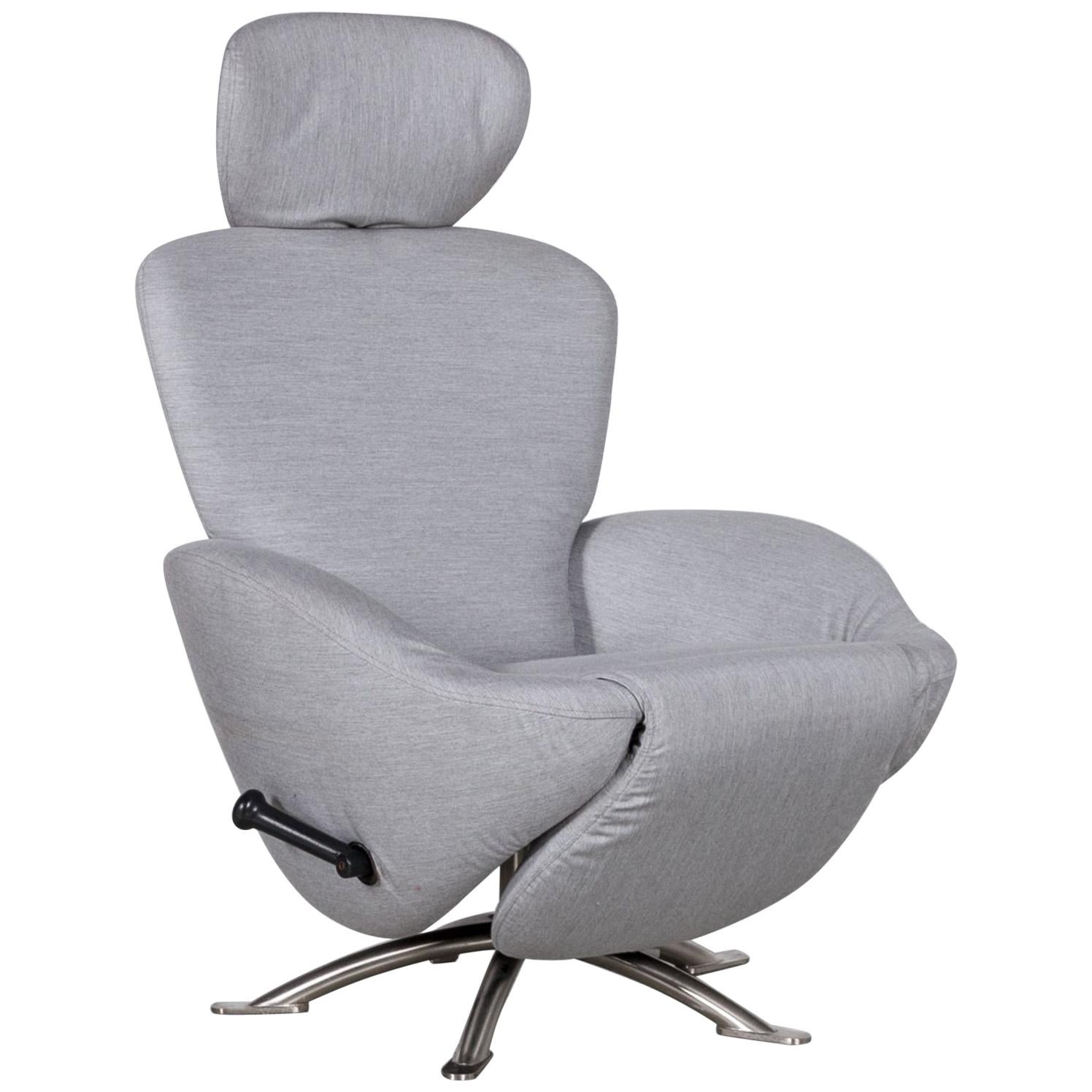 Cassina Dodo Grey fabric Armchair Chair Relax by Toshiyuki Kita For Sale