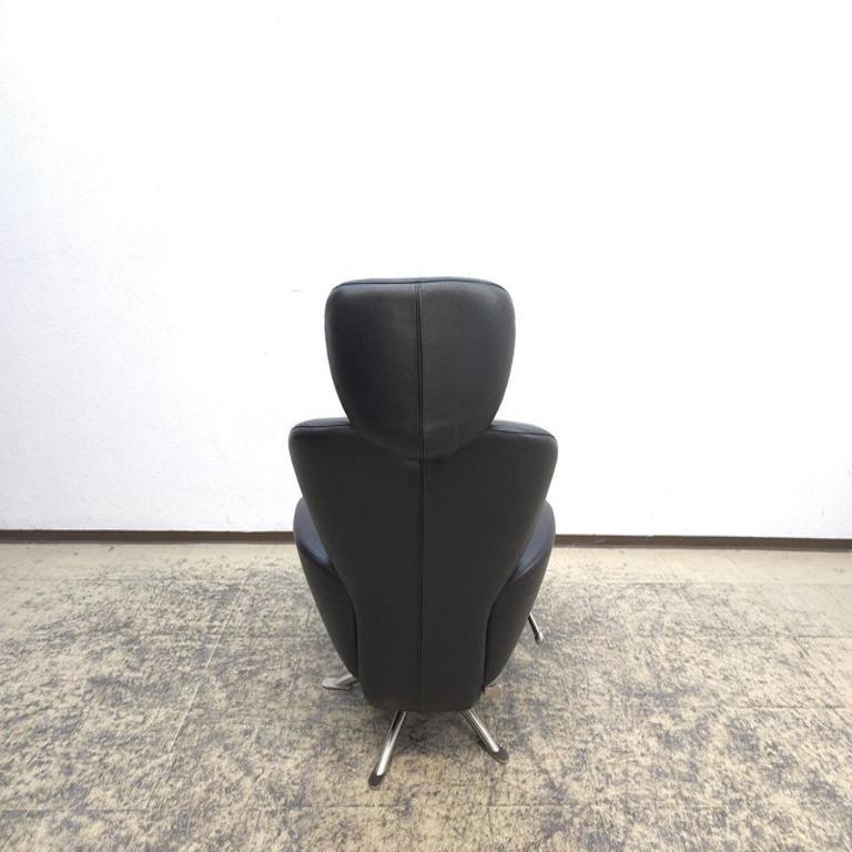 Cassina Dodo Schwarzer Ledersessel mit Relaxfunktion – Top-Zustand Italiano en venta