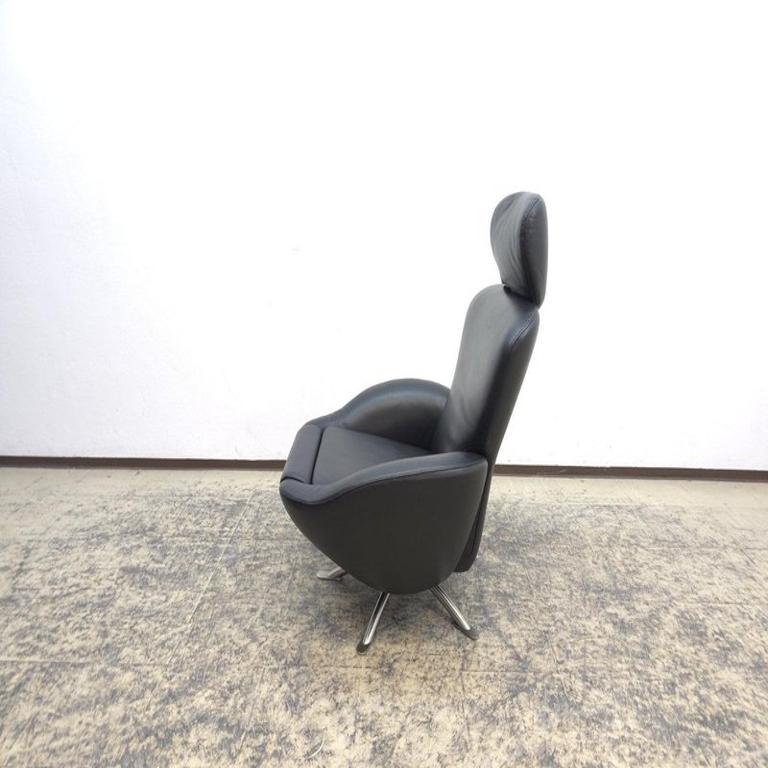 Cassina Dodo Schwarzer Ledersessel mit Relaxfunktion – Top-Zustand en Excelente estado para la venta en Garching a. d. Alz, DE
