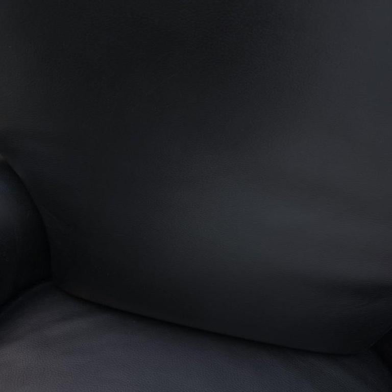 Cassina Dodo Schwarzer Ledersessel mit Relaxfunktion – Top-Zustand en venta 1