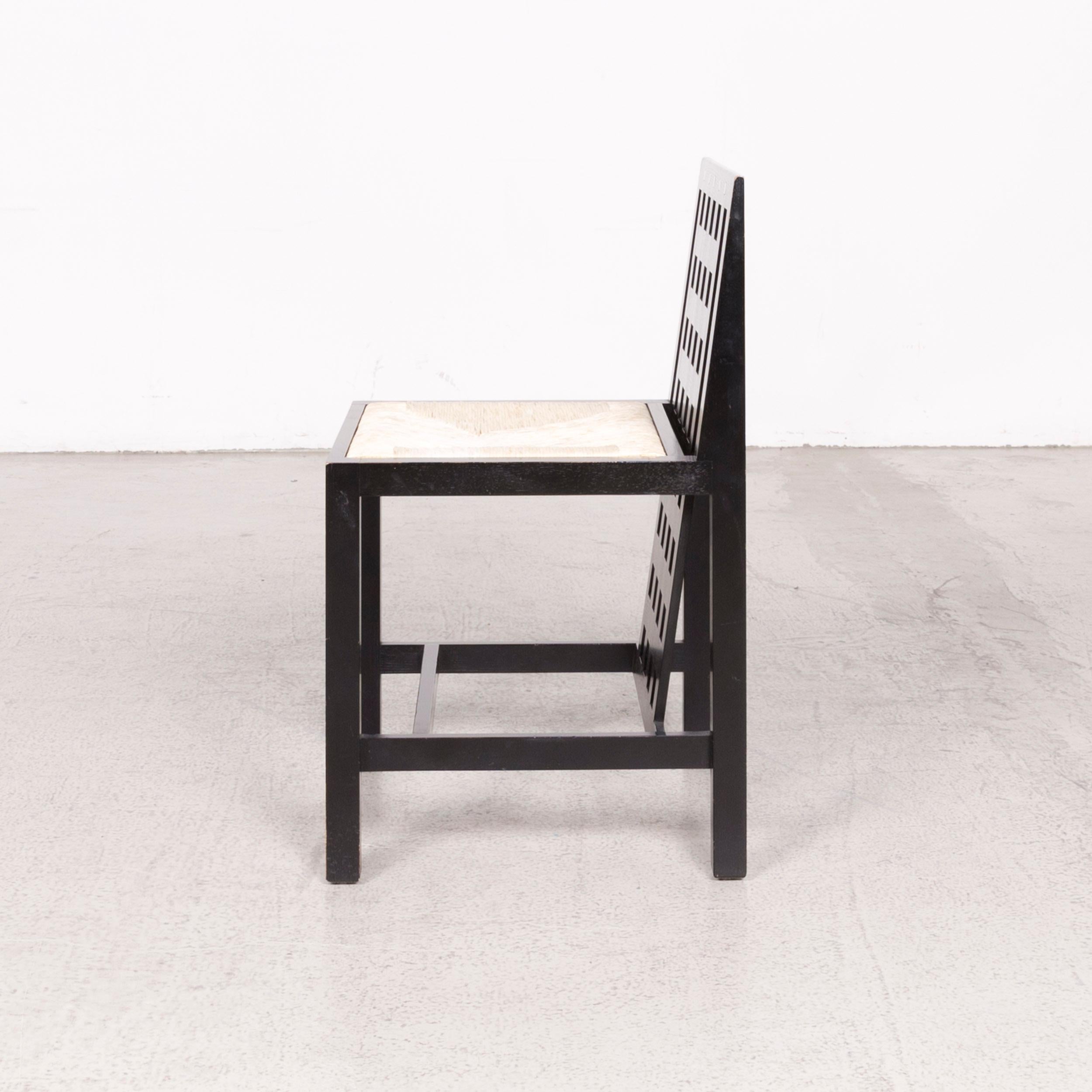 Cassina d.s. 1 + 3 Wood Dining Table Set Black Chair Armchair Table 5