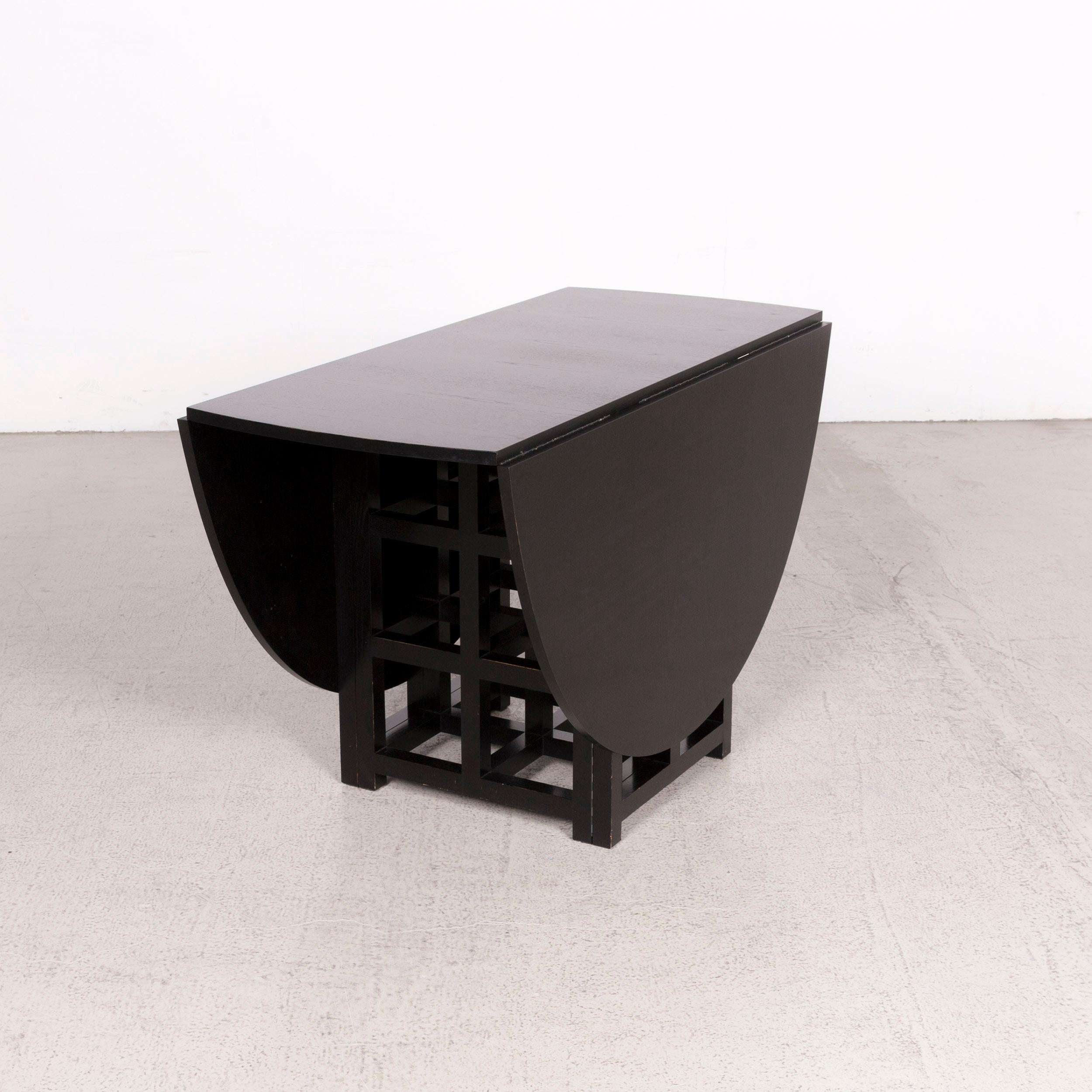 Cassina d.s. 1 + 3 Wood Dining Table Set Black Chair Armchair Table 11