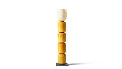 Cassina Ficupala Floor Lamp: Blown Glass & Marble, Mid-Century Modern