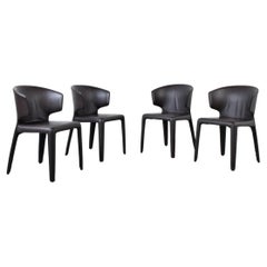 Cassina Hola 367 dining chairs by Hannes Wettstein