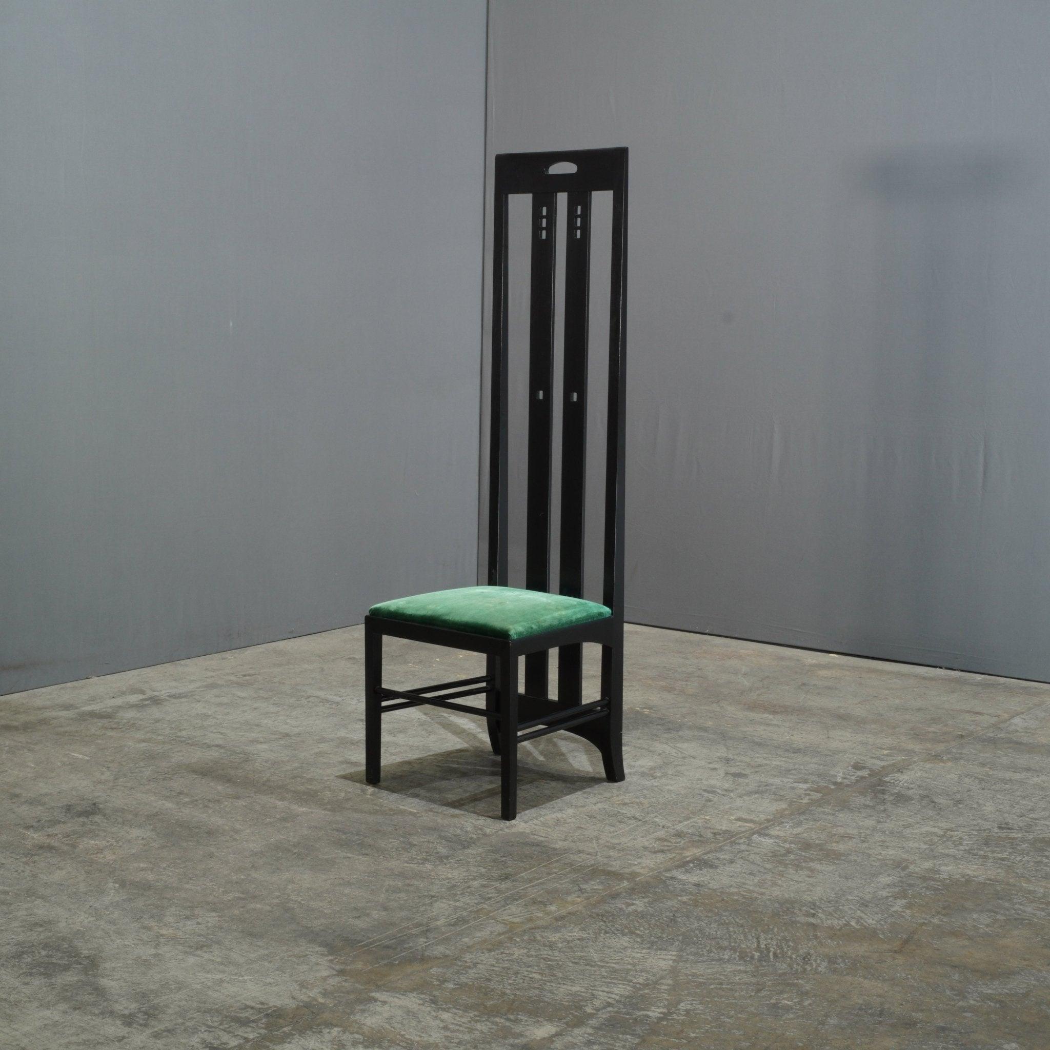 Modern Cassina Ingram High Back Chair by Charles Rennie Mackintosh