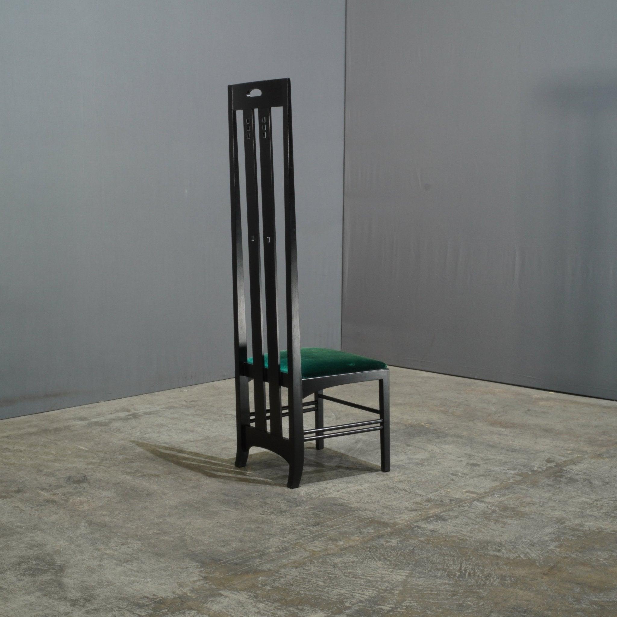 20th Century Cassina Ingram High Back Chair by Charles Rennie Mackintosh