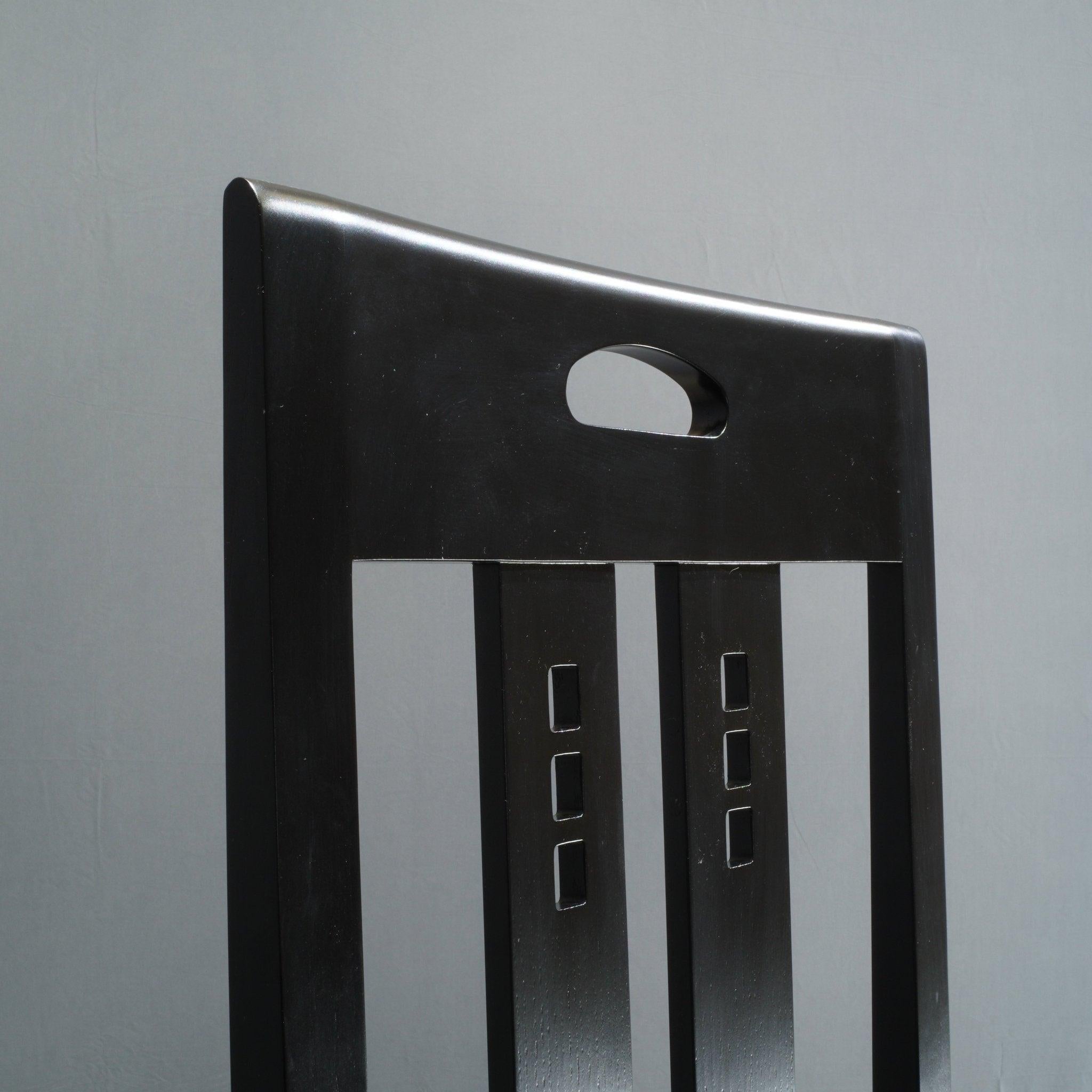 Leather Cassina Ingram High Back Chair by Charles Rennie Mackintosh