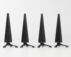 Cassina Isao Hosoe Model Oskar or Oscar Leather Table 3d Model Legs - Set of Fou