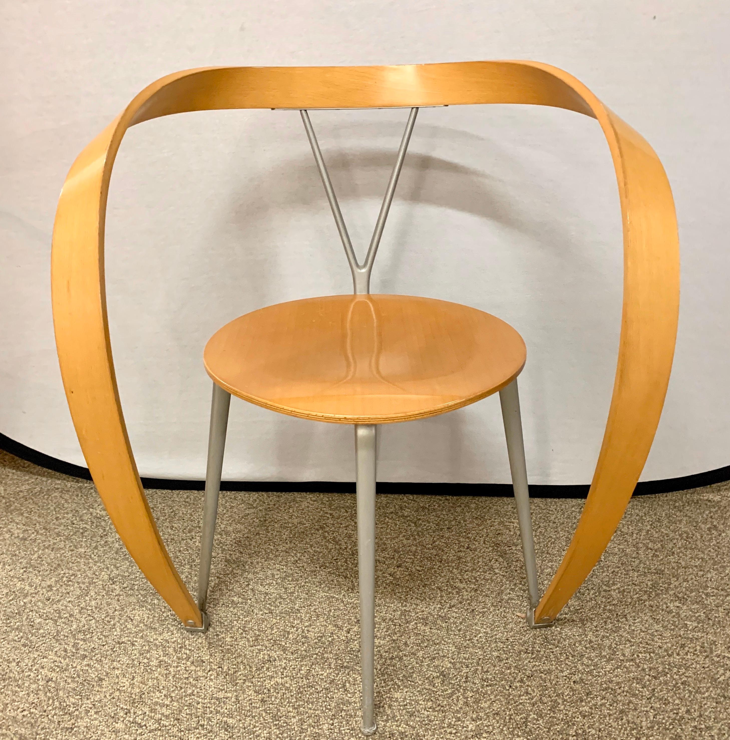 Italian Cassina Italy Set of Four Revers Chairs Designed by Andrea Branzi, 1990s