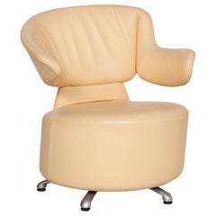 Cassina K06 Aki Biki Canta Leather Armchair Cream