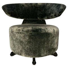 Cassina "K06 Biki" Armchair - In Grey Velvet 