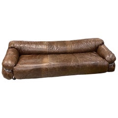 Cassina Large Midcentury Sofa Newly Upholstered