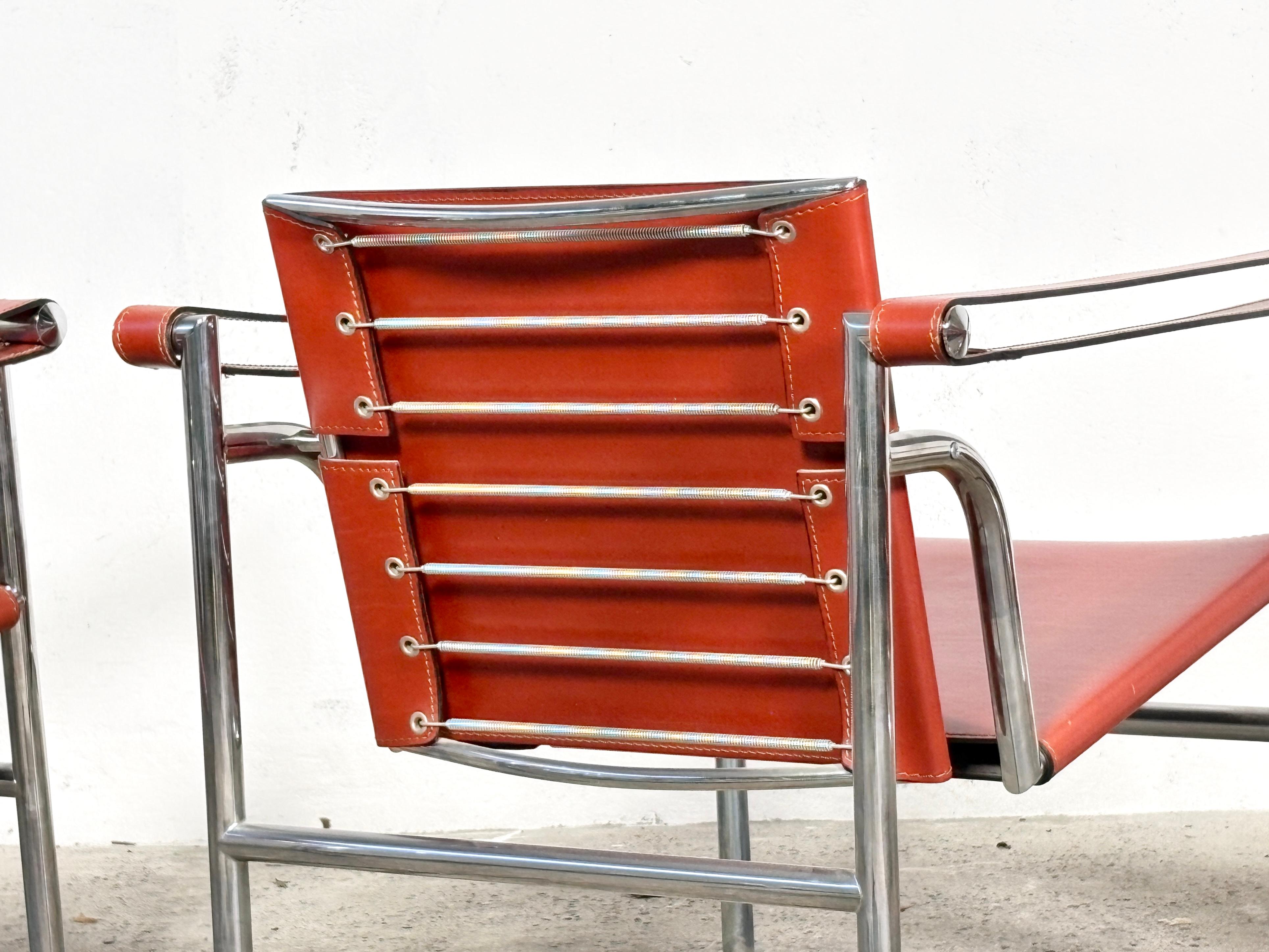 20th Century Cassina LC1 Fauteuil á dossier basculant designed by Le Corbusier