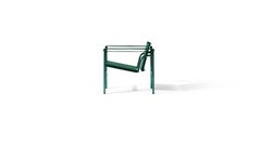 Sedia Cassina LC1 "Fauteuil Dossier Basculant, 60" Greene & Greene in edizione limitata