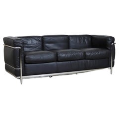 Cassina LC2 Three Seater Sofa by Charlotte Perriand and Le Corbusier