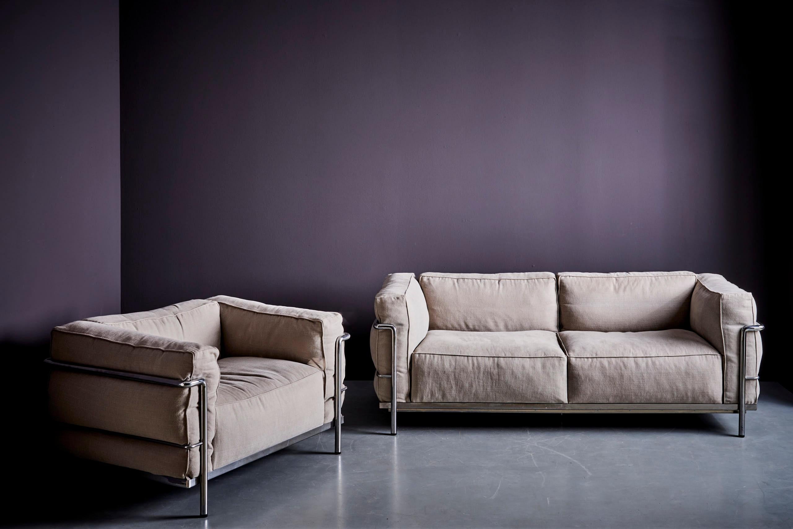 Cassina LC3 Sofa, by Le Corbusier, Pierre Jeanneret, and Charlotte Perriand 1