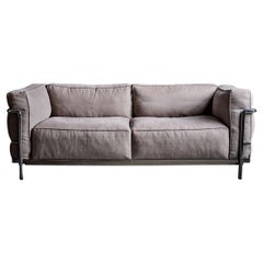 Cassina LC3 Sofa, by Le Corbusier, Pierre Jeanneret, and Charlotte Perriand