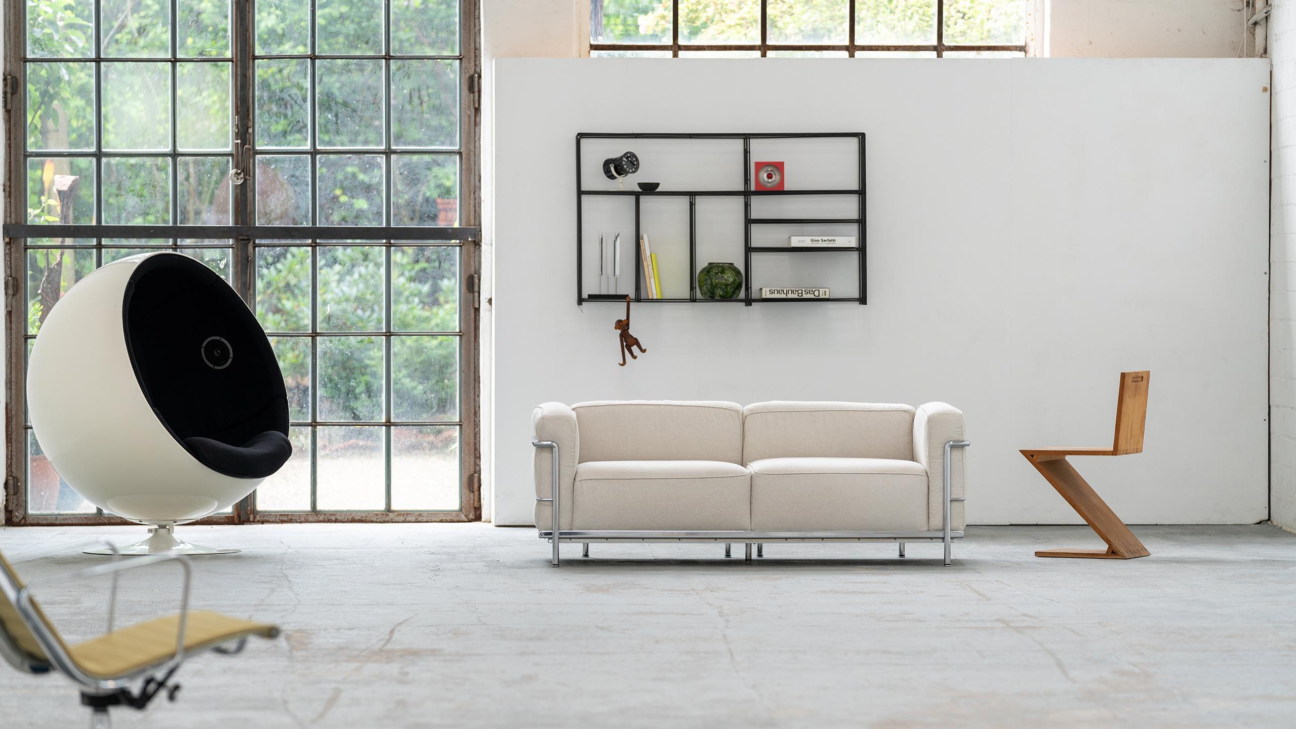 Cassina LC3 Sofa Grand Confort Leinen:: Le Corbusier:: Ch. Perriand & P. Jeanneret 12
