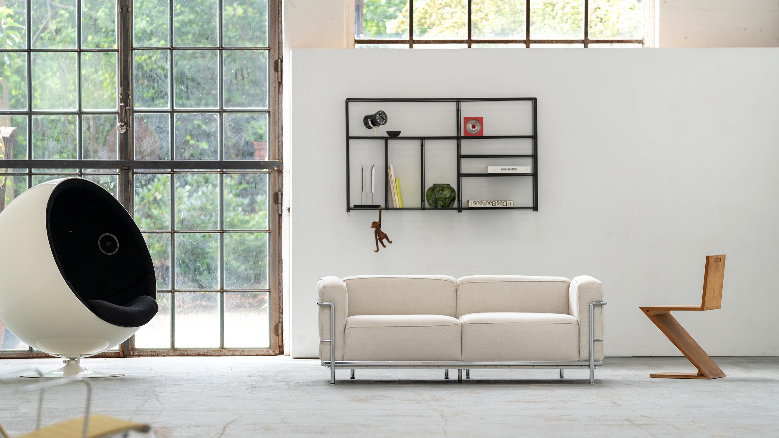 Cassina LC3 Sofa Grand Confort Leinen:: Le Corbusier:: Ch. Perriand & P. Jeanneret 13