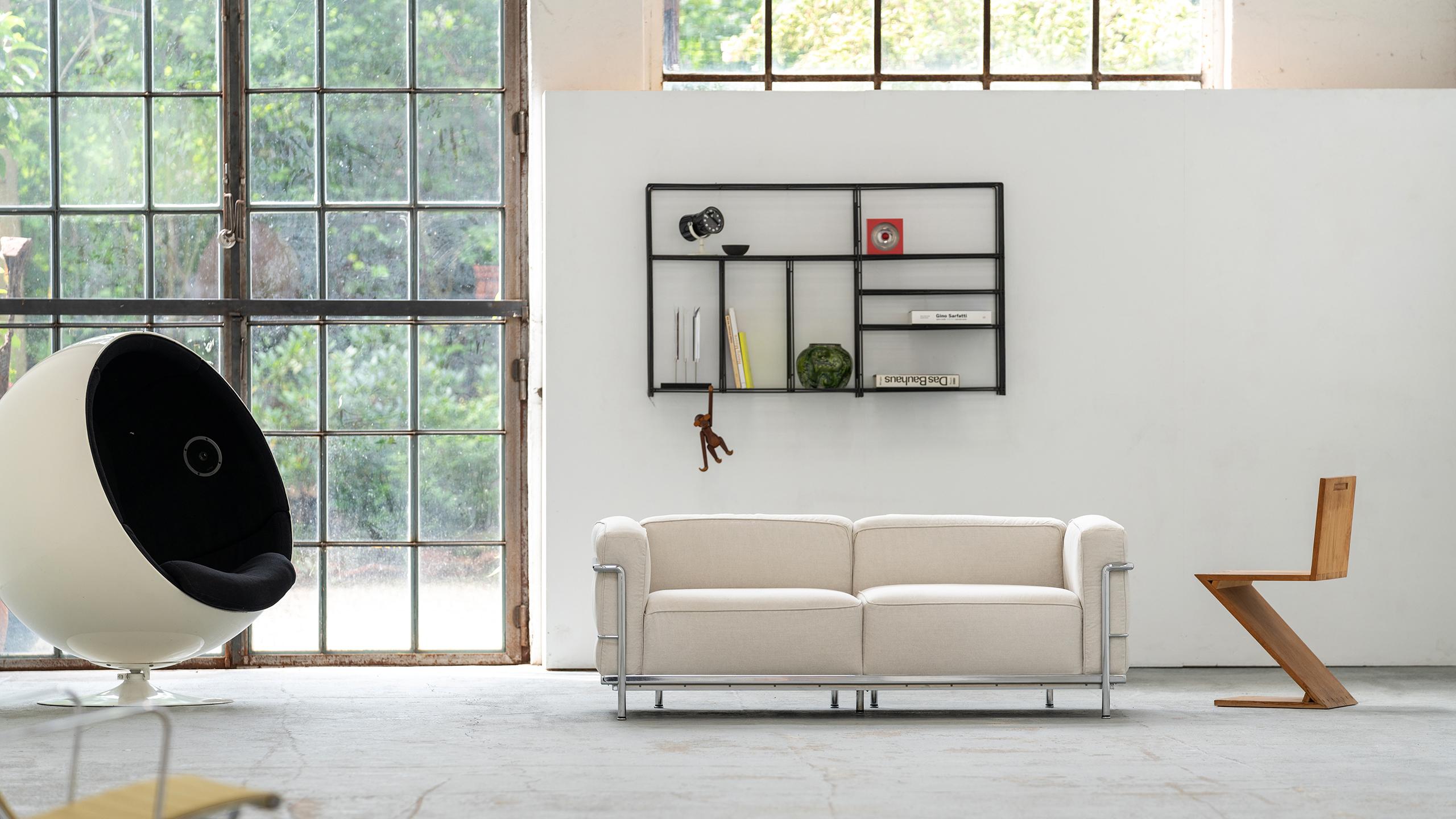 Cassina LC3 Sofa Grand Confort Leinen, Le Corbusier, Ch. Perriand & P. Jeanneret 13