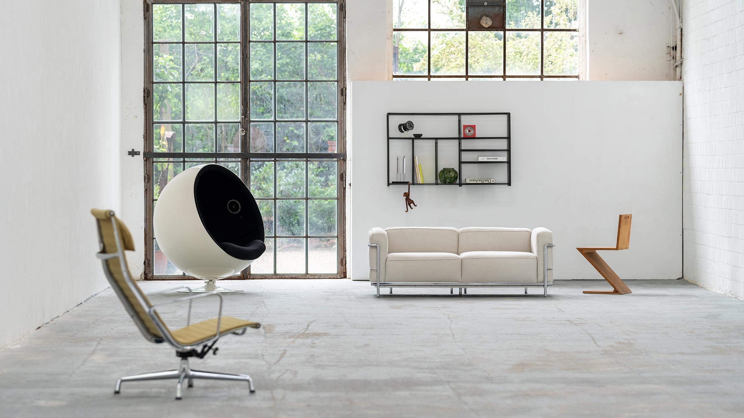Cassina LC3 Sofa Grand Confort Leinen:: Le Corbusier:: Ch. Perriand & P. Jeanneret 14