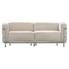 Cassina LC3 Sofa Grand Confort Leinen:: Le Corbusier:: Ch. Perriand & P. Jeanneret