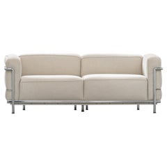 Cassina LC3 Sofa Grand Confort Leinen, Le Corbusier, Ch. Perriand & P. Jeanneret
