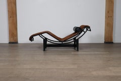 Cassina LC4 Chaise Longue In Ponyskin By Le Corbusier, Charlotte Perriand