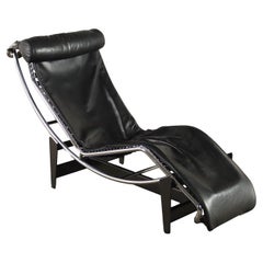 Cassina LC4 Chaise Longue in pelle, Italia, anni '80