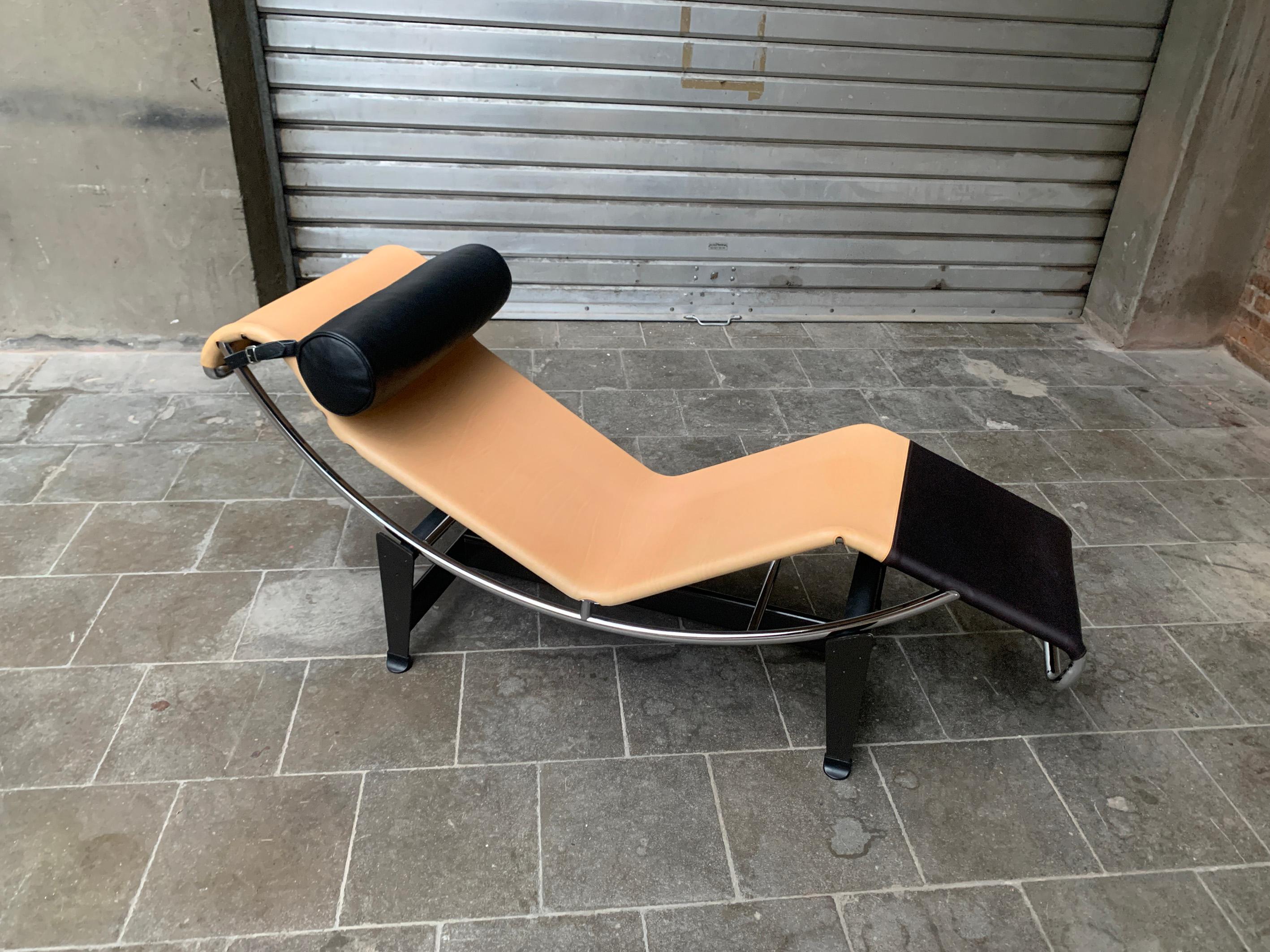 Painted Cassina LC4 Louis Vuitton Special Edition Chaise Longue Perriand Le Corbusier For Sale